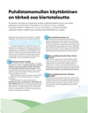 Puhdistamomullan käyttäminen on tärkeä osa kiertotaloutta